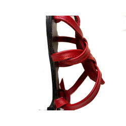 Sandalo cuoio rosso