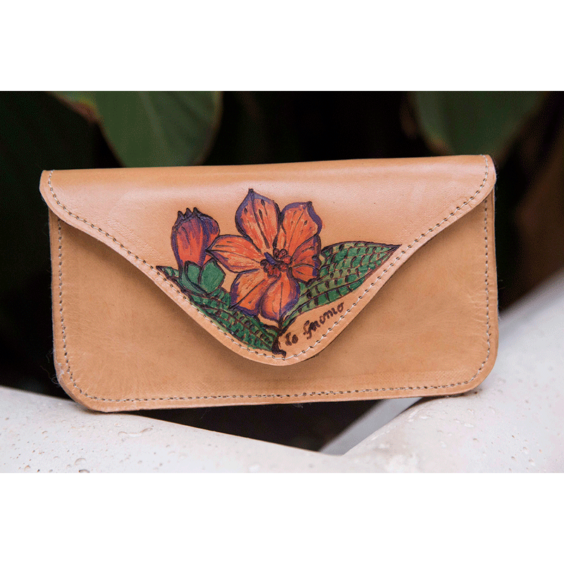 Portafoglio donna fiore
