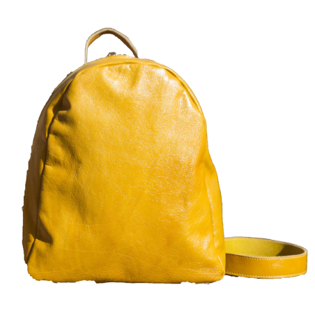 Zainetto pelle giallo